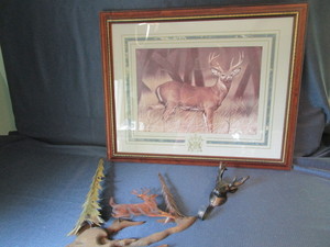lot 90 image: Whitetail Print, Hanger