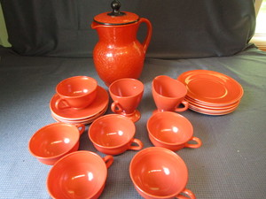 lot 94 image: AH Plate Set, Pitcher