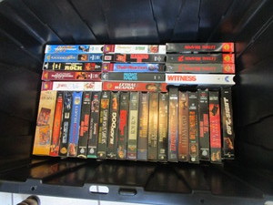 lot 99 image: Tote & VHS Tapes