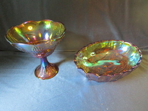 lot 119 image: Carnival Fruit Bowl & Compote