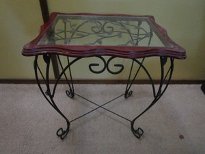 lot 130 image: Two Table With Glass Top