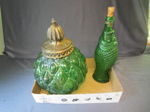 lot 169 image: Bottle & Vintage Lamp Shade