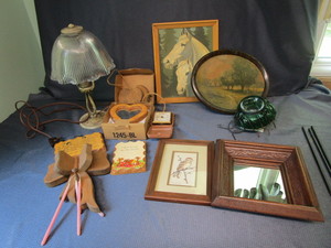 lot 180 image: Lamp, Quotes, Painting