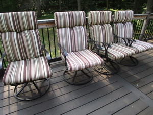 lot 201 image: Patio Chairs & Cushions