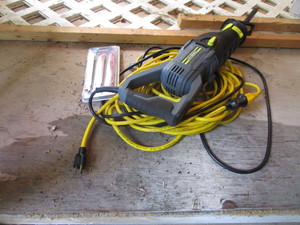 lot 251 image: Reciprocating Saw, Blades, Extension Cord