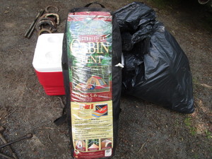 lot 271 image: Cabin Tent, Cooler, Sleeping Bag