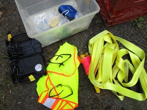 lot 287 image: Vest, Tow Rope, String, Air Compressor