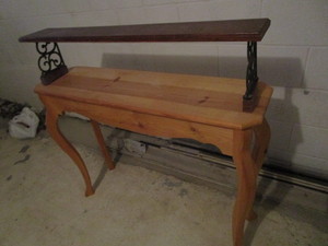 lot 403 image: Sofa Table - Unfinished, Shelf