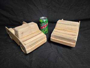 lot 47 image: Handcrafted Wooden Toy Trucks by Edward K. Williams - Dated October 1982