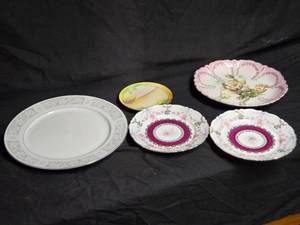 lot 69 image: Vintage Decorative Plates Collection Featuring Nippon, C.T. Germany and Others