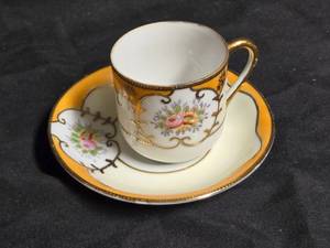 lot 75 image: Ardalt Hand Painted Cup and Saucer, Made in Occupied Japan