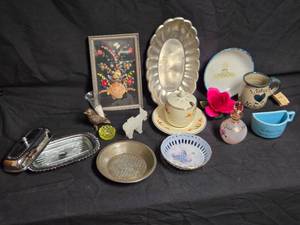 lot 86 image: Charming Mixed Lot of Collectibles and Decor - Humpty Dumpty Childrens Plate, Half-Cup Coffee Mug and More