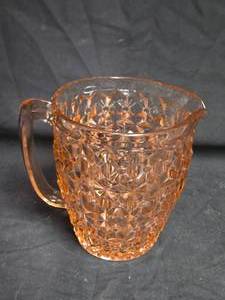 lot 147 image: Depression Glass Diamond Point Pitcher