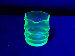 lot 241 image: Green Depression Uranium Glass Creamer
