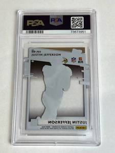 2020 Panini Chronicles Clearly Donruss Rated Rookie PSA 9 Justin Jefferson Minnesota Vikings