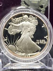 1986-S U.S. Mint American Eagle Proof .999 Silver Dollar