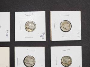 (9) Assorted U.S. Mint Silver Mercury Dimes