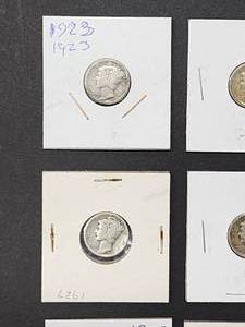 (9) Assorted U.S. Mint Silver Mercury Dimes