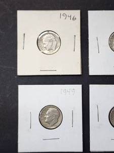 (9) Assorted U.S. Mint Silver Roosevelt Dimes