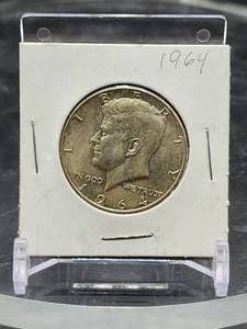 1964 U.S. Mint Kennedy Silver Half Dollar