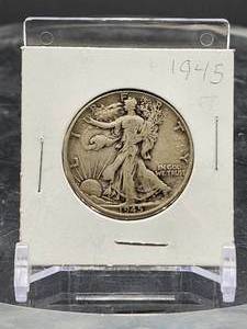 1945 U.S. Mint Walking Liberty Silver Half Dollar