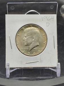 1964-D U.S. Mint Kennedy Silver Half Dollar