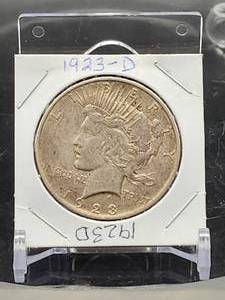 1923-D U.S. Mint Peace Silver Dollar