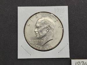 (5) U.S. Mint 1776-1976-D Bi-Centennial Eisenhower Dollar Coins
