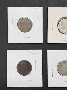 (9) Assorted U.S. Mint V Nickels