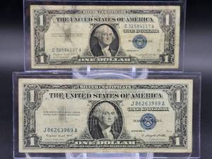 (3) Assorted U.S. Mint One Dollar Silver Certificates