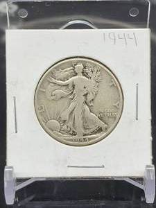 1944 U.S. Mint Walking Liberty Silver Half Dollar