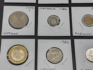(25) Assorted Foreign Coins