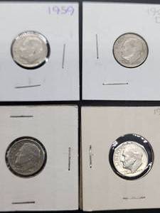 (9) Assorted U.S. Mint Silver Roosevelt Dimes