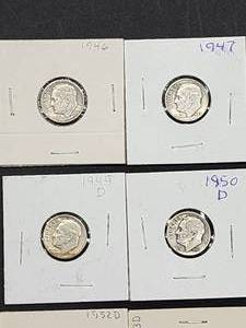 (9) Assorted U.S. Mint Silver Roosevelt Dimes