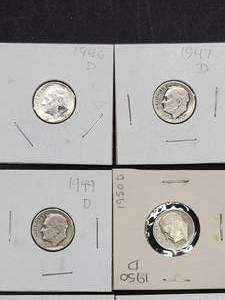 (9) Assorted U.S. Mint Silver Roosevelt Dimes