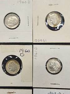 (9) Assorted U.S. Mint Silver Roosevelt Dimes