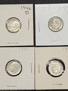 (9) Assorted U.S. Mint Silver Roosevelt Dimes