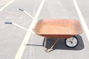 Vintage Wheelbarrow. In working condition and can be used for function or decor