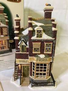 lot 106 image: Department 56 Dickens Village Scrooge and Marley Counting House