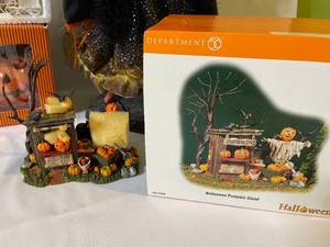 lot 121 image: Halloween Decorations Including Department 56 Warted Witch and More