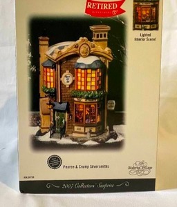 lot 145 image: Retired Department 56 Pierce and Smith Silversmiths, New In The Box