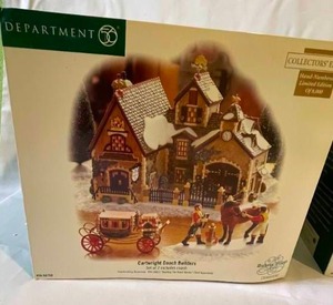 lot 147 image: Department 56 Cartwright Coach Builders and Prettywell Sisters Lace Makers, NIB