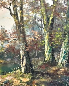 lot 7 image: Stunning Scenic Original Painting by Karl Gatermann