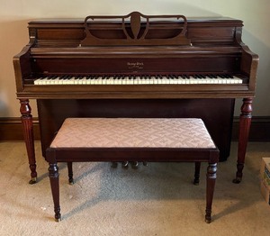 lot 3 image: George Steck Upright Piano