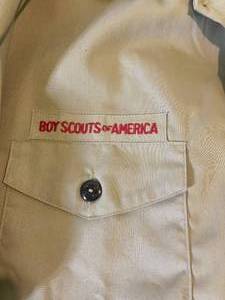 lot 151 image: Three Adult Boy Scouts of America Uniform Shirts Size Large