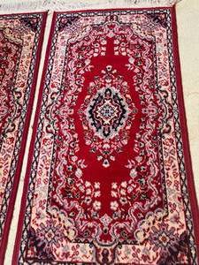 lot 154 image: Two Shahistan Wool Throw Rugs