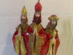 lot 162 image: Metal Three Wise Men Decorative Figurine
