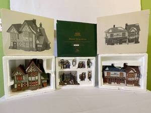 lot 166 image: Three Department 56 Buildings including Tom Hawkins Chimney Sweep, The Old Curiosity Shop & A Christmas Carol