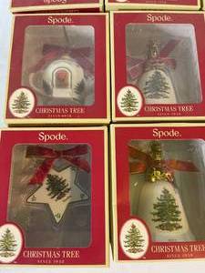 lot 183 image: Lot of Spode Christmas Ornaments, NIB