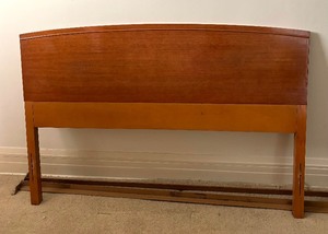 lot 9 image: Mid Century Art Deco Full Bed Frame